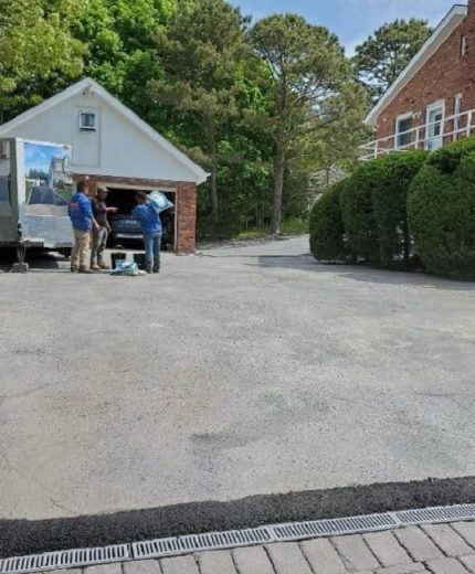 Residential Driveway Paving before