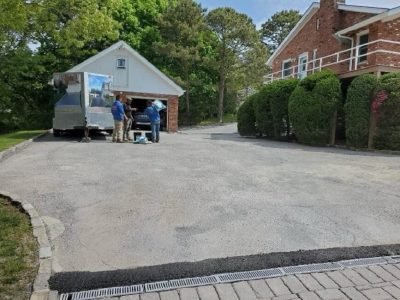 Residential Driveway Paving before